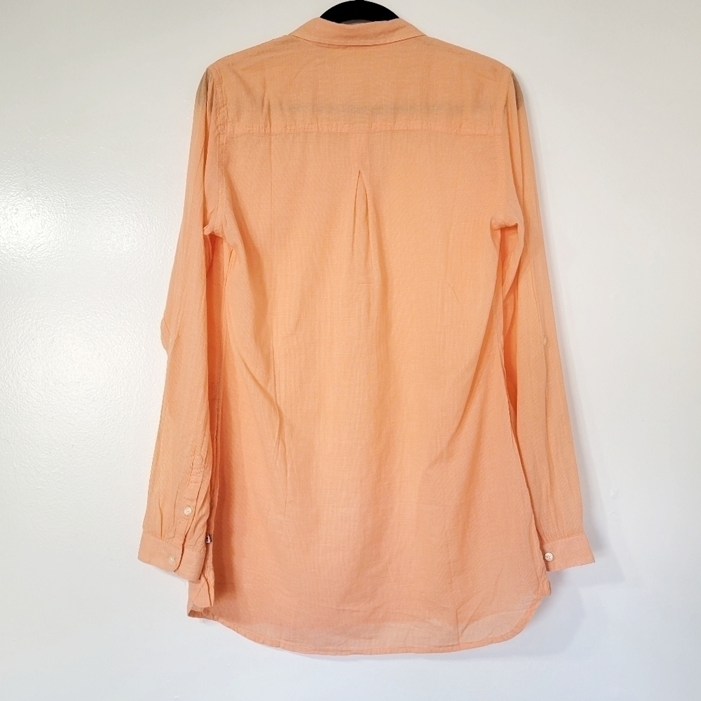 Toad & Co Airbrush Tunic Melon Orange 100% Organic Cotton Size M - Picture 3 of 9